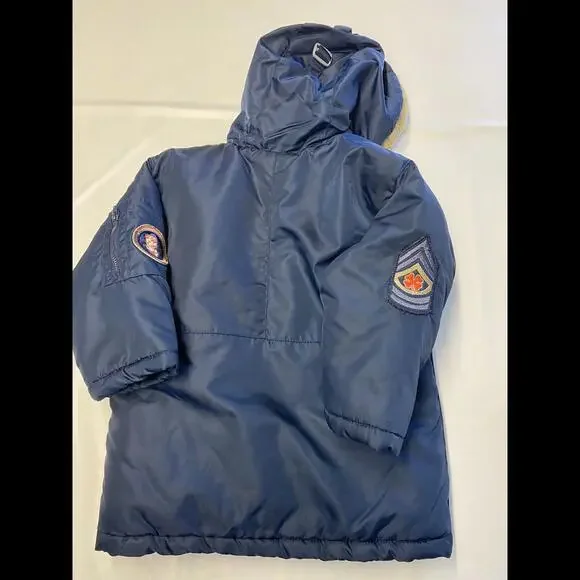 Boys LUCKY BRAND Blue Insulated Lucky Corp Jacket Sz 4